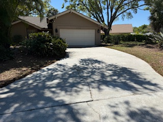Clean driveway after pressure washing — Sarasota FL