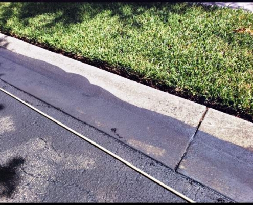 Curb and Driving Pressure Washing